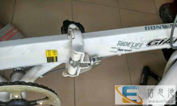 闲置的9成新捷安特折叠自行车一辆