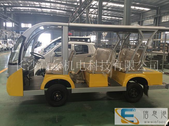 株洲电动观光车,电动看房车11座-14座电动四轮车,长沙高尔