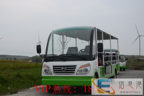江西14座燃油观光车燃油接待车吉安汽油观光车 图