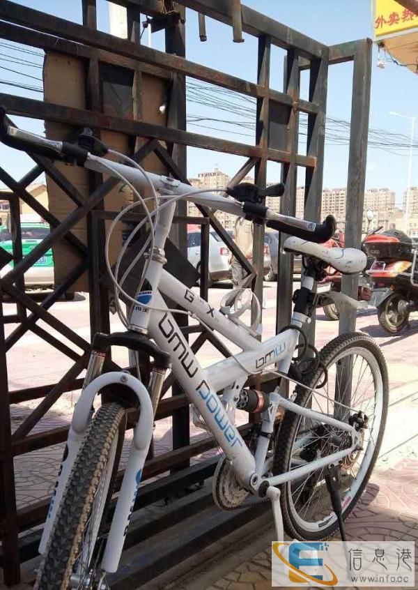 帅气酷白山地车 白色