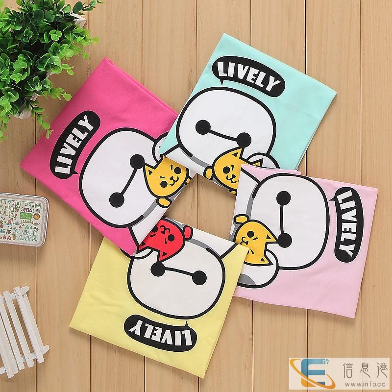 童装批发厂家直销圆领纯棉T恤宁夏吴忠韩版童装短袖印花半袖批发