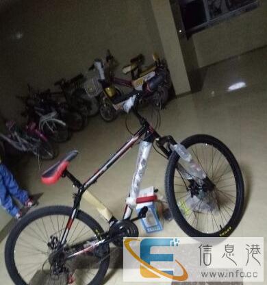 自行车刚跟儿子买来骑了两天他又去外地工作所以放在这里没用了