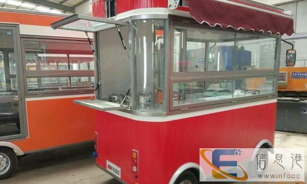 供应流动经营的电动美食车餐车 广告电动蔬菜果蔬车 电动小吃车