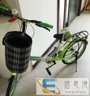 单速旗舰版绿色自行车