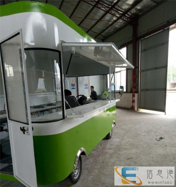 移动推车 电动快餐车 移动售货车 四轮电动小吃车移动水