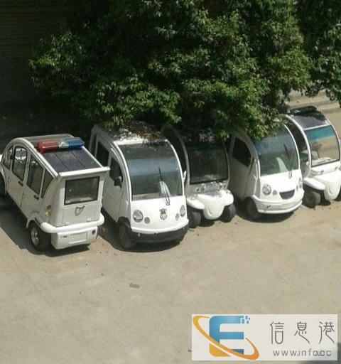 二手电动观光车低价处理，物业巡逻车四辆转让