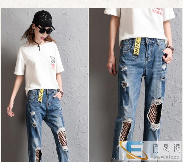 地摊赶集夜市女装牛仔裤批发厂家直销库存女装牛仔裤尾货清仓货源