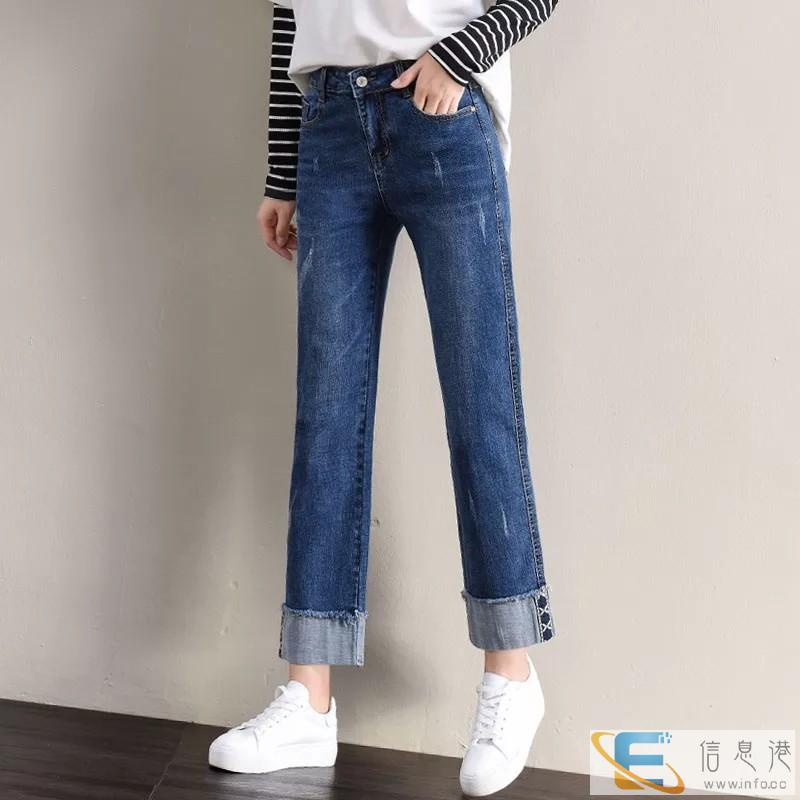 赶集摆摊夜市便宜女装牛仔裤工厂清仓5元尾货牛仔裤批发