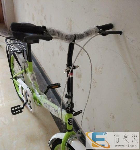 全新上海雅鸽折叠自行车220元送车锁铃铛