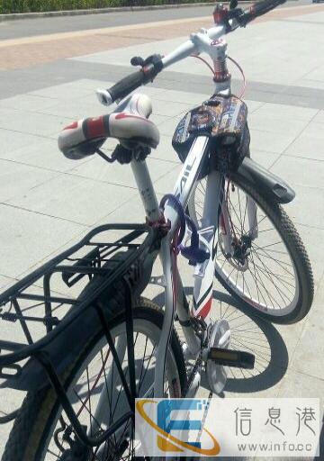 骑行三个月,9.9新,货架,车锁,指南针,包包自己配的