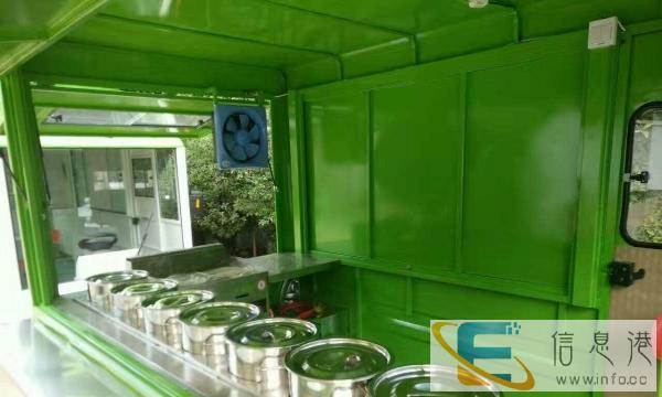 四轮多功能电动小吃车麻辣烫早餐车小吃房车移动小吃车流动摆摊车