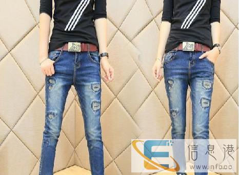 2元库存清仓货河南漯河哪里有厂家直销库存尾货韩版女装牛仔裤批