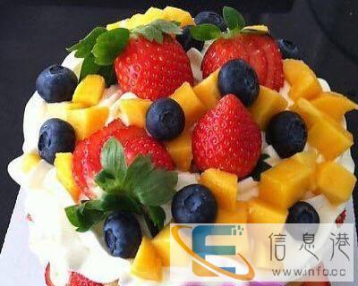 嵊州市欧洲外送蛋糕新鲜的鲜奶蛋糕祝福蛋糕创意送货上