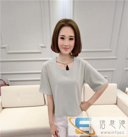 2016新夏装低价女装 便宜活动班服 运动纯棉 修身白色短袖