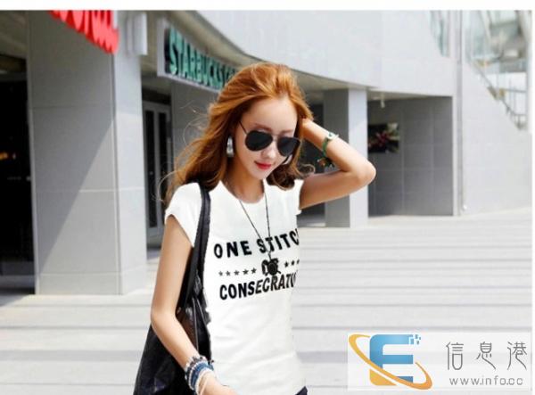 库存夏季韩版女装 2016韩国衣服女式短袖t恤地摊服装货源便
