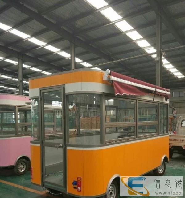 厂家直销小吃车 多功能流动餐车 时尚快餐外卖电动房车 可定制