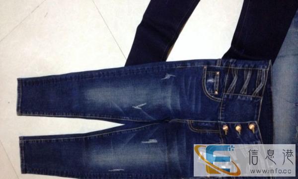 哪里有地滩牛仔裤批发秋季新款牛仔裤女韩版时尚铅笔裤长裤弹力