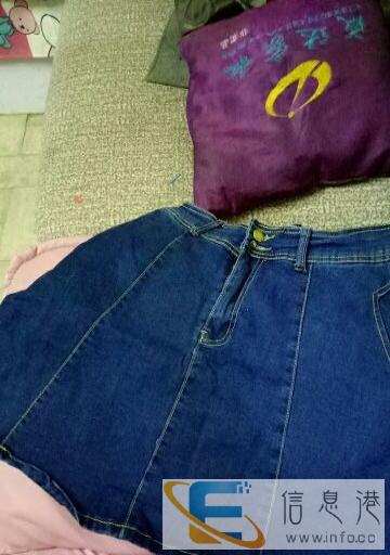 牛仔裙穿过一次130买的低价出售