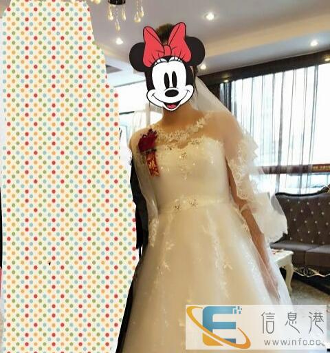 高腰孕妇婚纱M号都可以穿