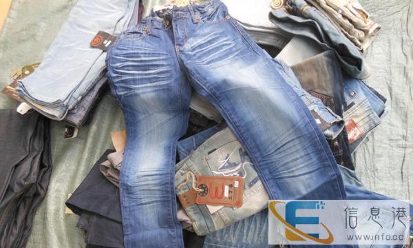 商洛牛仔裤批发服装尾货批发10元工厂库存尾货杂款牛仔裤批发