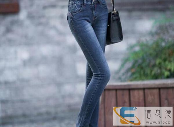 库存地摊尾货牛仔裤 几块钱女式牛仔裤浅色牛仔裤铅笔女裤