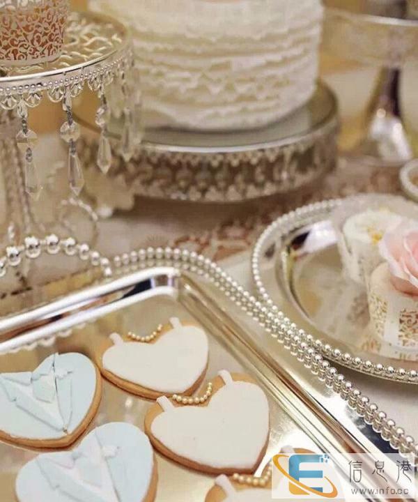 薇安 欧式唯美翻糖蛋糕 婚礼甜品台烟台牟平芝罘莱山