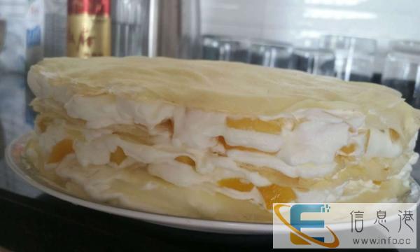 健康美味蛋糕，新鲜水果，进口动物奶油