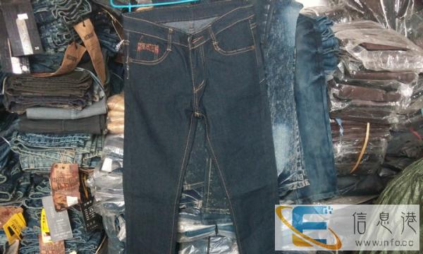 泰州牛仔裤批发服装尾货10元地摊甩货便宜牛仔裤库存批发