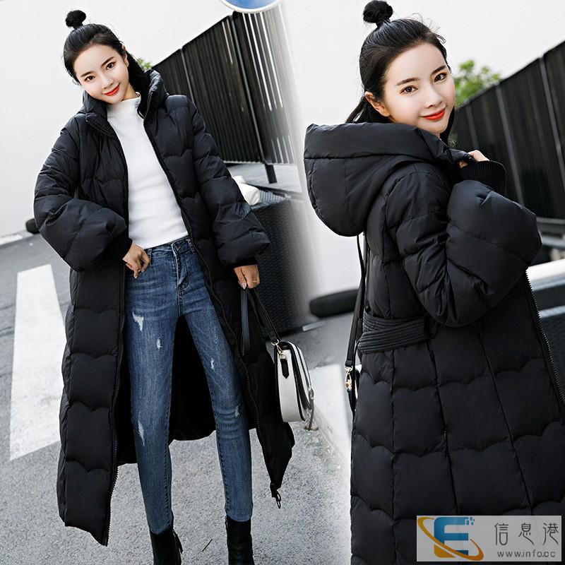 中年女装秋冬棉衣批发厂家直销加厚毛领羽绒服便宜中长款连帽外套