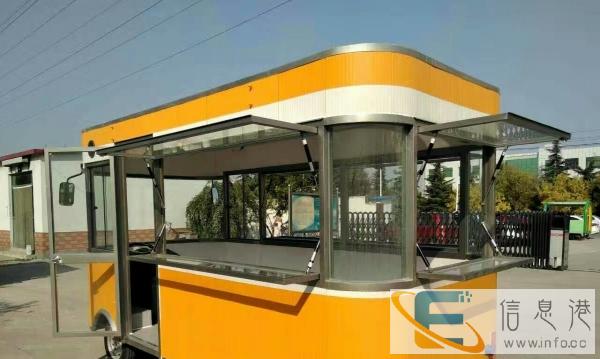 小吃车电动美食车餐车可做烧烤油炸涮汤水煮保温功能等一车多用