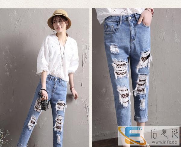 厂家东莞尾货牛仔裤批发韩版尾货牛仔批发几元牛仔裤处理批发