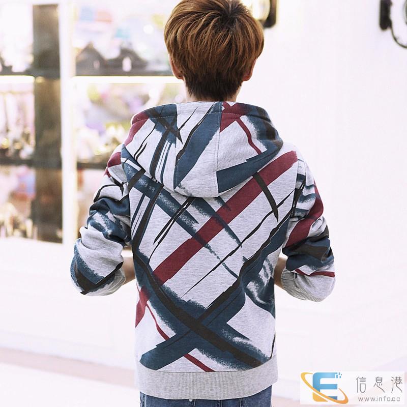 新款男装休闲卫衣纯色男士开衫连帽外套