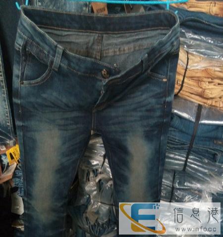 渭南牛仔裤批发服装尾货10元地摊甩货便宜牛仔裤库存批发