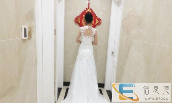 费拉拉韩式露背鱼尾婚纱转手