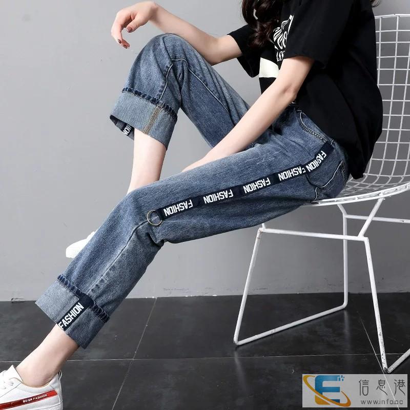 清货韩版牛仔裤便宜弹力小脚裤2019潮流新款女式牛仔裤批发